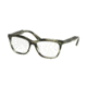 Prada JOURNAL PR24SV Eyeglass Frames UEP1O1-53 - Striped Grey Green Frame