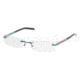 Prada Linea Rosa Eyeglasses PS54AV with No-Line Progressive Rx Prescription Lenses AAF1O1-5216 -