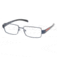 Prada Linea Rosa PS51AV Progressive Eyeglasses - Blue Frame / 52 mm Prescription Lenses, ZYJ1O1-5216