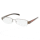 Prada Linea Rosa PS 55AV Eyeglasses Styles - GVU1O1 Gunmetal Frame w/Non-Rx 51 mm Diameter Lenses, GVU1O1-5117
