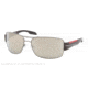 Prada PS53NS Single Vision Prescription Sunglasses PS53NS-7JO1C0-65 - Lens Diameter 65 mm, Lens Diameter 65 mm, Frame Color Gunmetal Demi Shiny