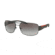 Prada PS53NS Single Vision Prescription Sunglasses PS53NS-UFI0A7-65 - Lens Diameter 65 mm, Frame Color Green Rubber