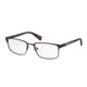 Prada NETEX PS50FV Single Vision Prescription Eyeglasses DG01O1-56 - Black Rubber Frame