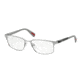 Prada NETEX PS50FV Single Vision Prescription Eyeglasses TIH1O1-54 - Matte Grey Frame