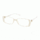 Prada PR11NV Progressive Eyeglasses - Ivory Trap Demo Lens Frame / 52 mm Prescription Lenses, AB11O1-5216