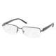 Prada PR51MV Progressive Eyeglasses - Matte Black Demo Lens Frame / 52 mm Prescription Lenses, 1BO1O1-5217