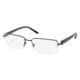 Prada PR51MV Progressive Eyeglasses - Matte Black Demo Lens Frame / 54 mm Prescription Lenses, 1BO1O1-5417