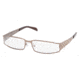 Prada PR64LV Bifocal Eyeglasses - Bronze Demo Lens Frame / 52 mm Prescription Lenses, 1BI1O1-5216