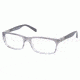 Prada PR02OV Eyeglass Frames EAJ1O1-5316 - Rule Gray/Rule Denim Frame, 53mm Lens Diameter