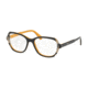 Prada PR03VV Progressive Prescription Eyeglasses, 52mm, Top Blue/Yellow/Grey Havana, PR03VV-30Z1O1-52-PRO