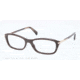 Prada PR04PV Prescription Eyeglasses DHO1O1-52 - Dark Brown Frame