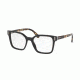 Prada PR05TVF Progressive Prescription Eyeglasses 1AB1O1-52 - Black Frame