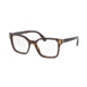 Prada PR05TVF Progressive Prescription Eyeglasses 2AU1O1-52 - Havana Frame