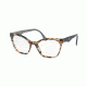 Prada PR09UV Bifocal Prescription Eyeglasses, 52mm, Havana/ears Avio Blue, PR09UV-CO51O1-52-BI
