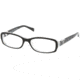 Prada PR10NV Single Vision Prescription Eyewear ABY1O1-5116 - Top Black Serigraphy 