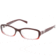 Prada PR10NV Single Vision Prescription Eyewear ZXM1O1-5316 - Brodeaux Gradient 