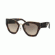 Prada PR10TS Single Vision Prescription Sunglasses PR10TS-2AU3D0-52 - Lens Diameter 52 mm, Frame Color Havana