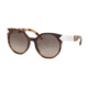 Prada PR11TSF Bifocal Prescription Sunglasses PR11TSF-USG3D0-55 - Lens Diameter 55 mm, Frame Color Striped Dark Brown