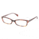 Prada PR12OV Progressive Prescription Eyeglasses FAK1O1-5117 - Top Gradient Havana / Pink Frame, Demo Lens Lenses