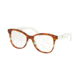 Prada PR12TV Bifocal Prescription Eyeglasses 2591O1-53 - Striped Brown Black Frame