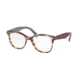 Prada PR12TV Bifocal Prescription Eyeglasses VAP1O1-51 - Sheaves Bordeaux Green Frame