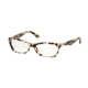 Prada PR15PV Progressive Prescription Eyeglasses UAO1O1-55 - Spotted Opal Brown Frame