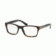 Prada PR16SV Single Vision Prescription Eyeglasses 2AU1O1-52 - Havana Frame