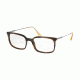 Prada PR16UVF Prescription Eyeglasses C9O1O1-55 - Dark Horn Frame