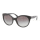 Prada PR23OS Sunglasses 1AB3M1-5620 - Black Frame, Gray Gradient Lenses