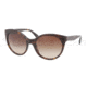 Prada PR23OS Sunglasses 2AU6S1-5620 - Havana Frame, Brown Gradient Lenses