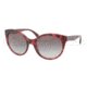 Prada PR23OS Sunglasses KAQ0A7-5620 - Red Havana Frame, Gray Gradient Lenses