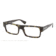 Prada PR24PV Progressive Prescription Eyeglasses LAB1O1-53 - Green Havana Frame, Demo Lens Lenses