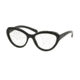 Prada PR25RV Progressive Prescription Eyeglasses 1AB1O1-52 - Black Matte Inside Frame