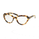 Prada PR25RV Progressive Prescription Eyeglasses 7S01O1-52 - Medium Havana Frame