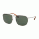 Prada PR52TS Sunglasses 5AV6P0-60 - Lead Frame, Polar Green Lenses