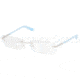 Prada PR54NV Single Vision Prescription Eyeglasses AB81O1-5217 - Steel Frame