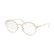 Prada PR54VV Bifocal Prescription Eyeglasses 2711O1-49 - Pale Gold/silver Frame