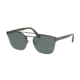 Prada PR67TS Sunglasses VIX3O1-63 - Matte Brown Frame, Green Lenses