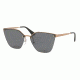 Prada PR68TS Single Vision Prescription Sunglasses PR68TS-7OE5Z1-63 - Lens Diameter 63 mm, Frame Color Antique Gold