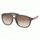 Prada PS06IS Progressive Sunglasses - Matte Brown Frame / 57 mm Prescription Lenses, 7Y26S1-5715