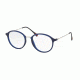 Prada PS01IV Eyeglass Frames U631O1-51 - Blue Rubber Frame