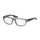 Prada PS03GV Progressive Prescription Eyeglasses UB91O1-53 - Light Grey Rubber Frame