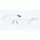 Prada PS04EV Single Vision Prescription Eyeglasses SMD1O1-53 - Metallized White Demi Shiny Frame