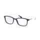 Prada PS04IV Progressive Prescription Eyeglasses 2881O1-53 - Blue Rubber Frame