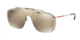 Prada PS51TS Progressive Prescription Sunglasses PS51TS-1BC128-37 - Lens Diameter 137 mm, Lens Diameter 37 mm, Frame Color Silver