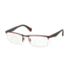Prada PS52FV Single Vision Prescription Eyeglasses TWM1O1-52 - Bordeaux Rubber Frame