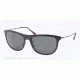 Prada RED FEATHER PS01PS Single Vision Prescription Sunglasses PS01PS-1BO1A1-56 - Lens Diameter 56 mm, Frame Color Black Demi Shiny