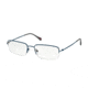 Prada RED FEATHER PS51FV Eyeglass Frames TFY1O1-53 - Blue Rubber Frame