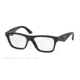 Prada TRIANGLE PR20QV Eyeglass Frames 1AB1O1-50 - Black Frame