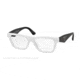 Prada TRIANGLE PR20QV Eyeglass Frames 7S31O1-50 - Ivory Frame